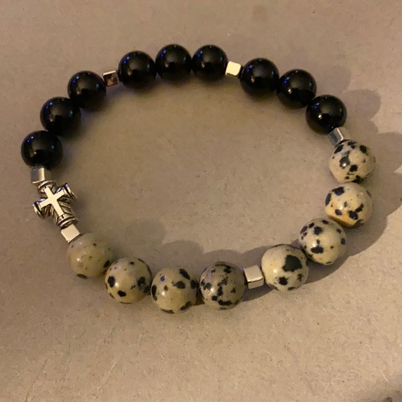 Jewelry - Dalmatian spot jasper with black onyx